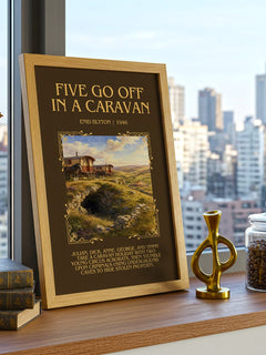 Five Go Off In A Caravan Minimalist Book Poster by Enid Blyton – image 3