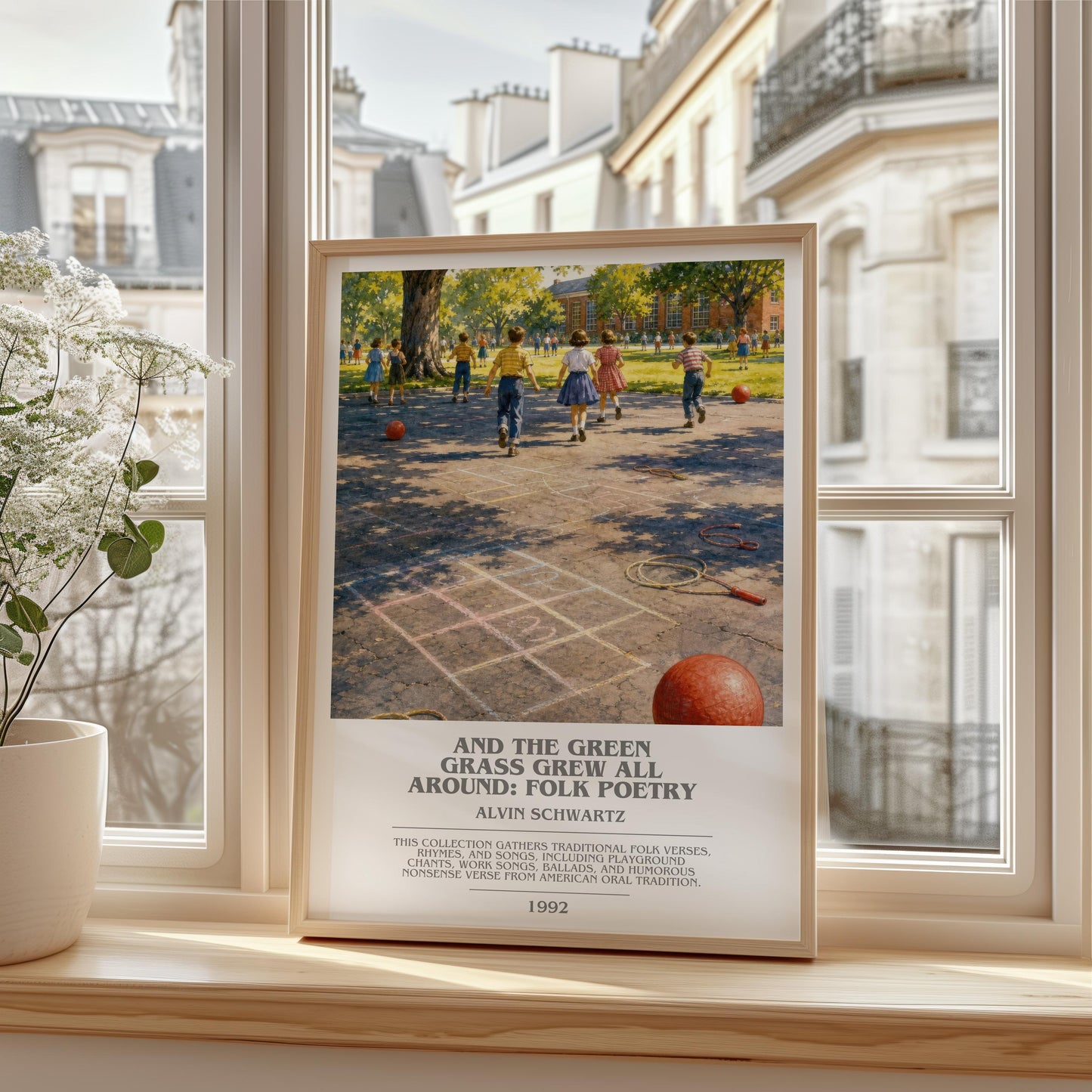 And The Green Grass Grew All Around: Folk Poetry Bookish Wall Art –