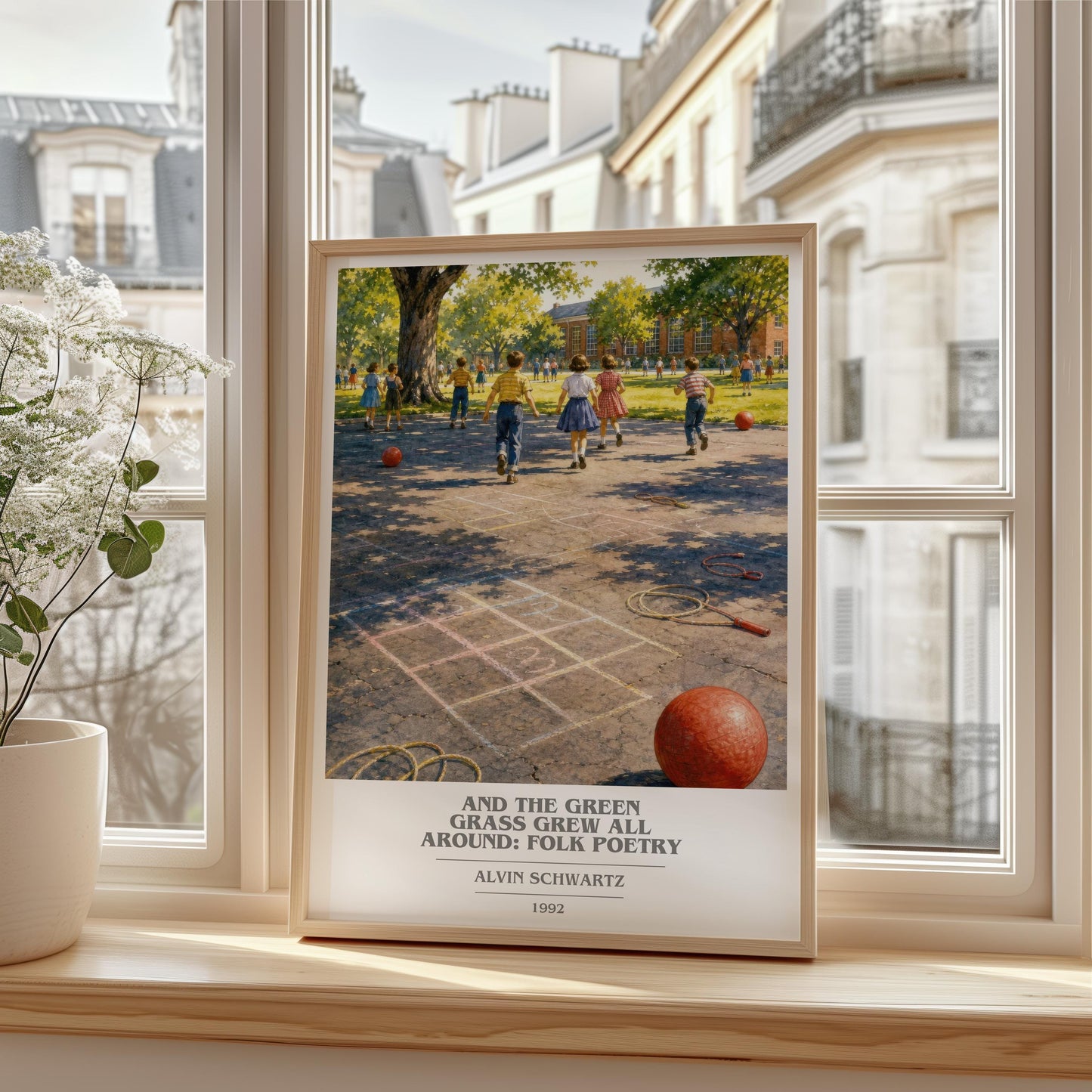 And The Green Grass Grew All Around: Folk Poetry Book Cover Poster –