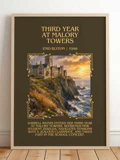 Third Year At Malory Towers Minimalist Book Poster by Enid Blyton – image 2