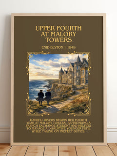 Upper Fourth At Malory Towers Minimalist Book Poster by Enid Blyton – image 2