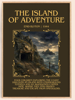 The Island Of Adventure Minimalist Book Poster by Enid Blyton – image 1