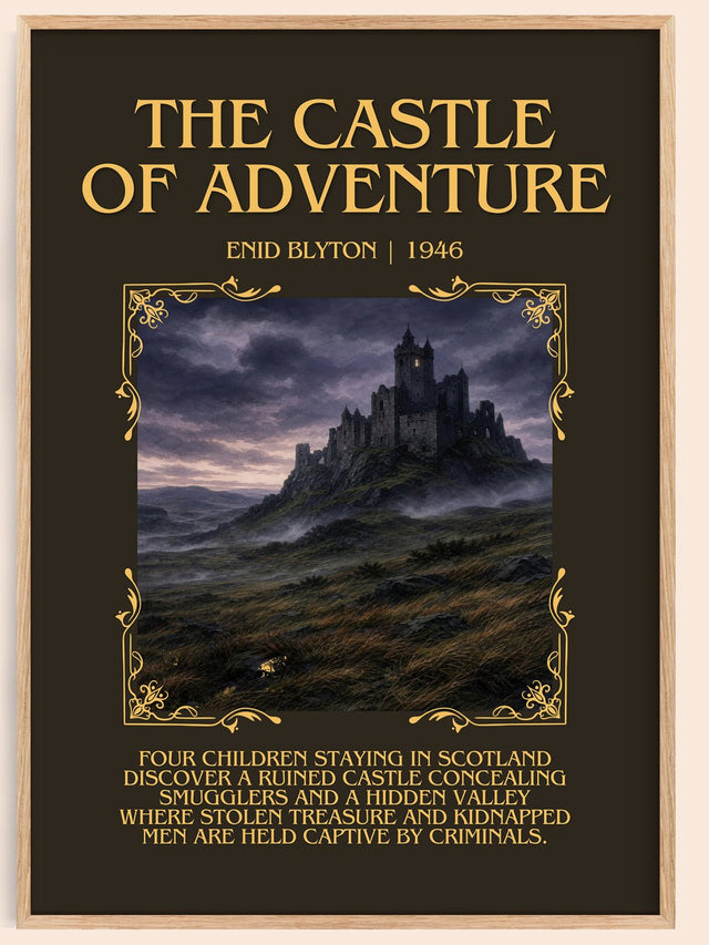 The Castle Of Adventure Minimalist Book Poster by Enid Blyton
