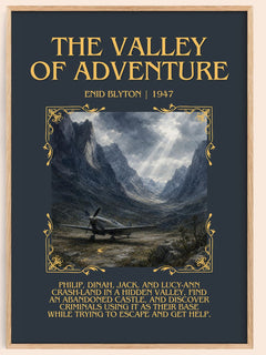 The Valley Of Adventure Minimalist Book Poster by Enid Blyton – image 1