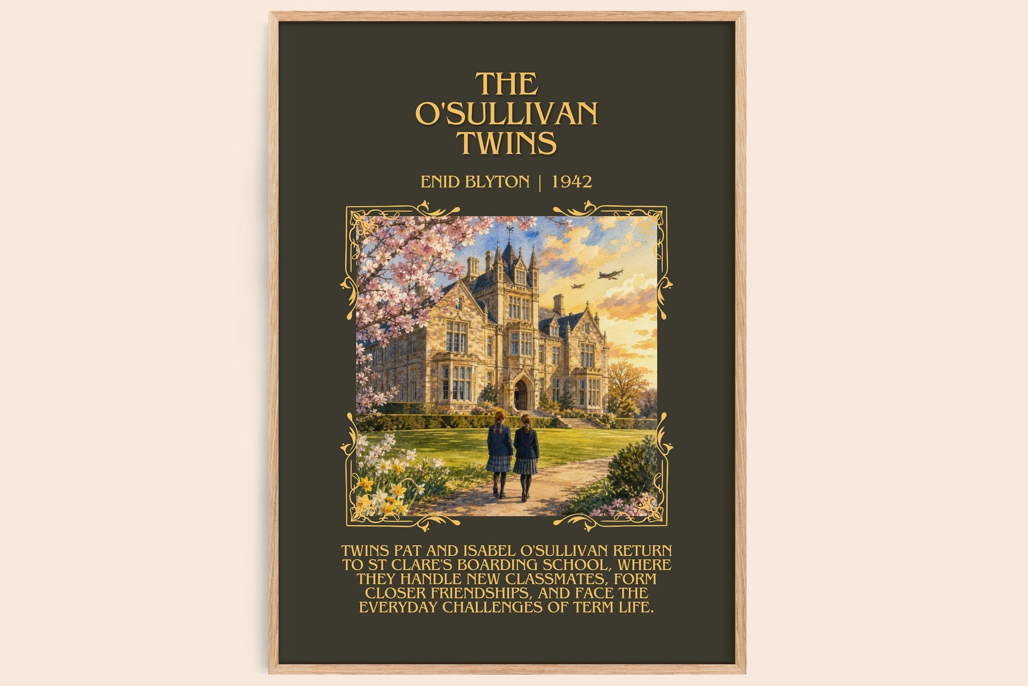 The O'Sullivan Twins Minimalist Book Poster by Enid Blyton