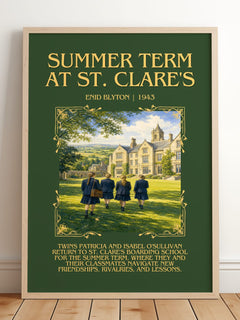 Summer Term At St. Clare'S Minimalist Book Poster by Enid Blyton – image 2