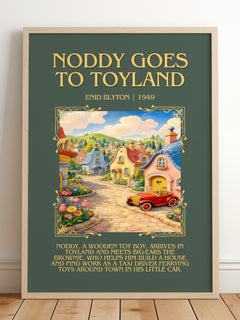 Noddy Goes To Toyland Minimalist Book Poster by Enid Blyton – image 2