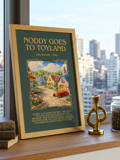 Noddy Goes To Toyland Minimalist Book Poster by Enid Blyton – image 3