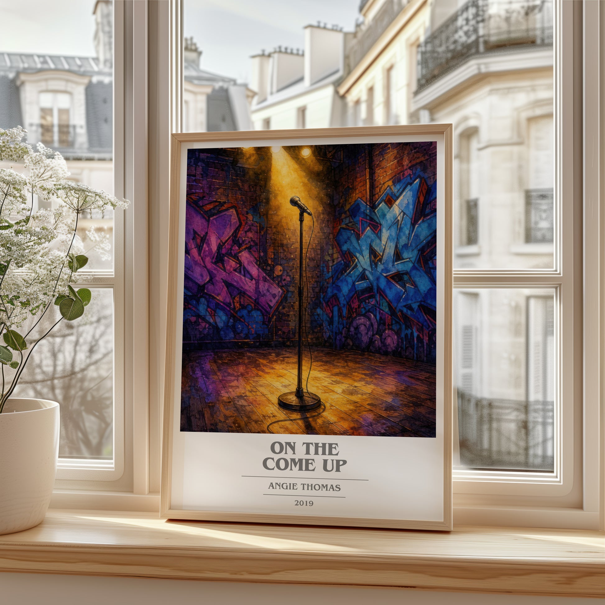 On The Come Up book cover poster colour and style options – Angie Thomas book art