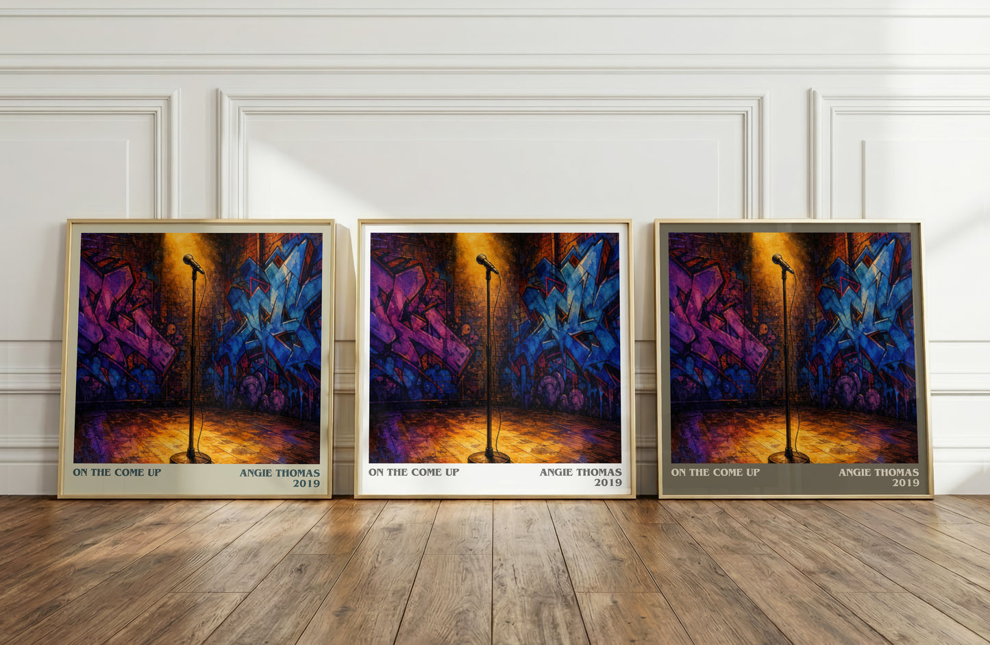 On The Come Up literary art print colour and style options – Angie Thomas book art