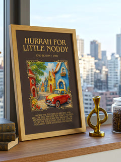 Hurrah For Little Noddy Minimalist Book Poster by Enid Blyton – image 3
