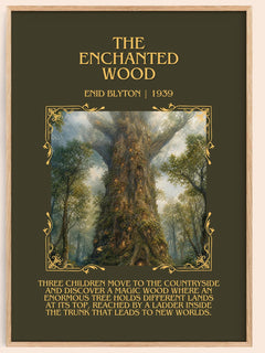 The Enchanted Wood Minimalist Book Poster by Enid Blyton – image 1