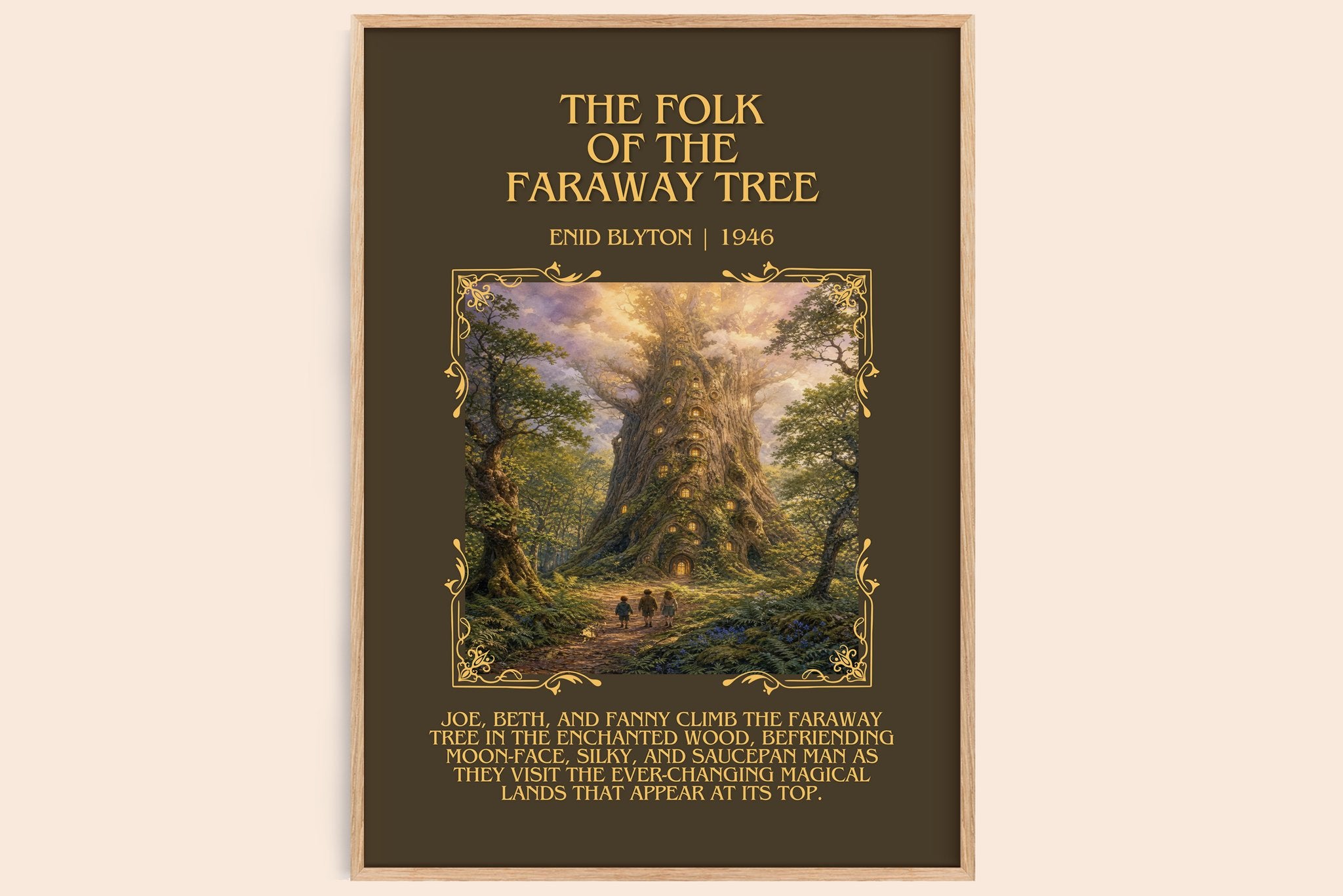 The Folk Of The Faraway Tree Minimalist Book Poster by Enid Blyton