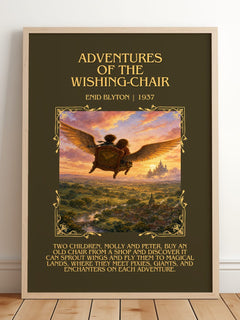 Adventures Of The Wishing-Chair Minimalist Book Poster by Enid Blyton – image 2