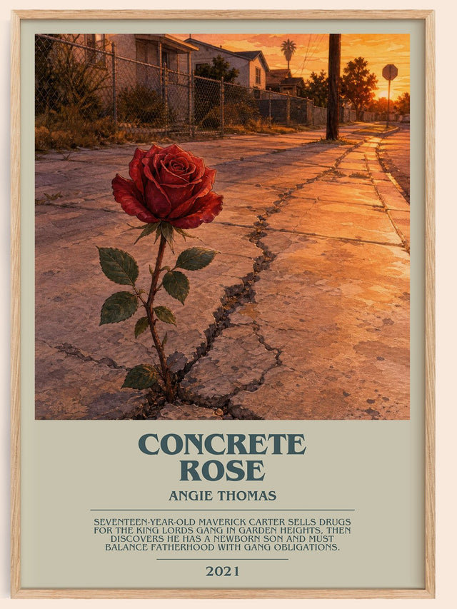 Concrete Rose Bookish Wall Art by Angie Thomas