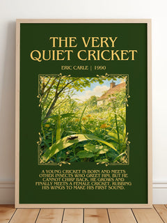 The Very Quiet Cricket Minimalist Book Poster by Eric Carle – image 2