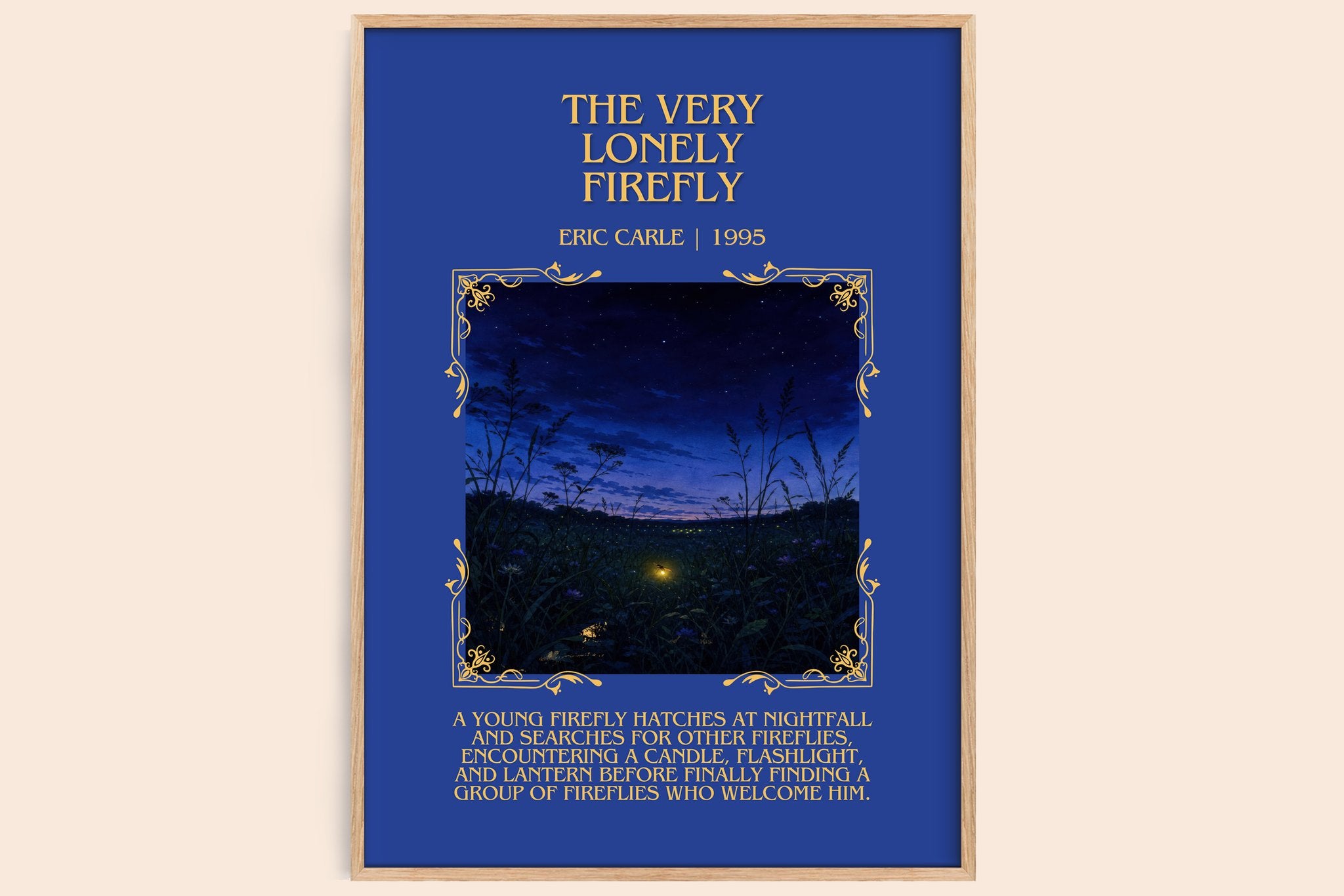 The Very Lonely Firefly Minimalist Book Poster by Eric Carle