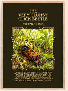 The Very Clumsy Click Beetle Minimalist Book Poster by Eric Carle – image 1