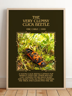 The Very Clumsy Click Beetle Minimalist Book Poster by Eric Carle – image 2