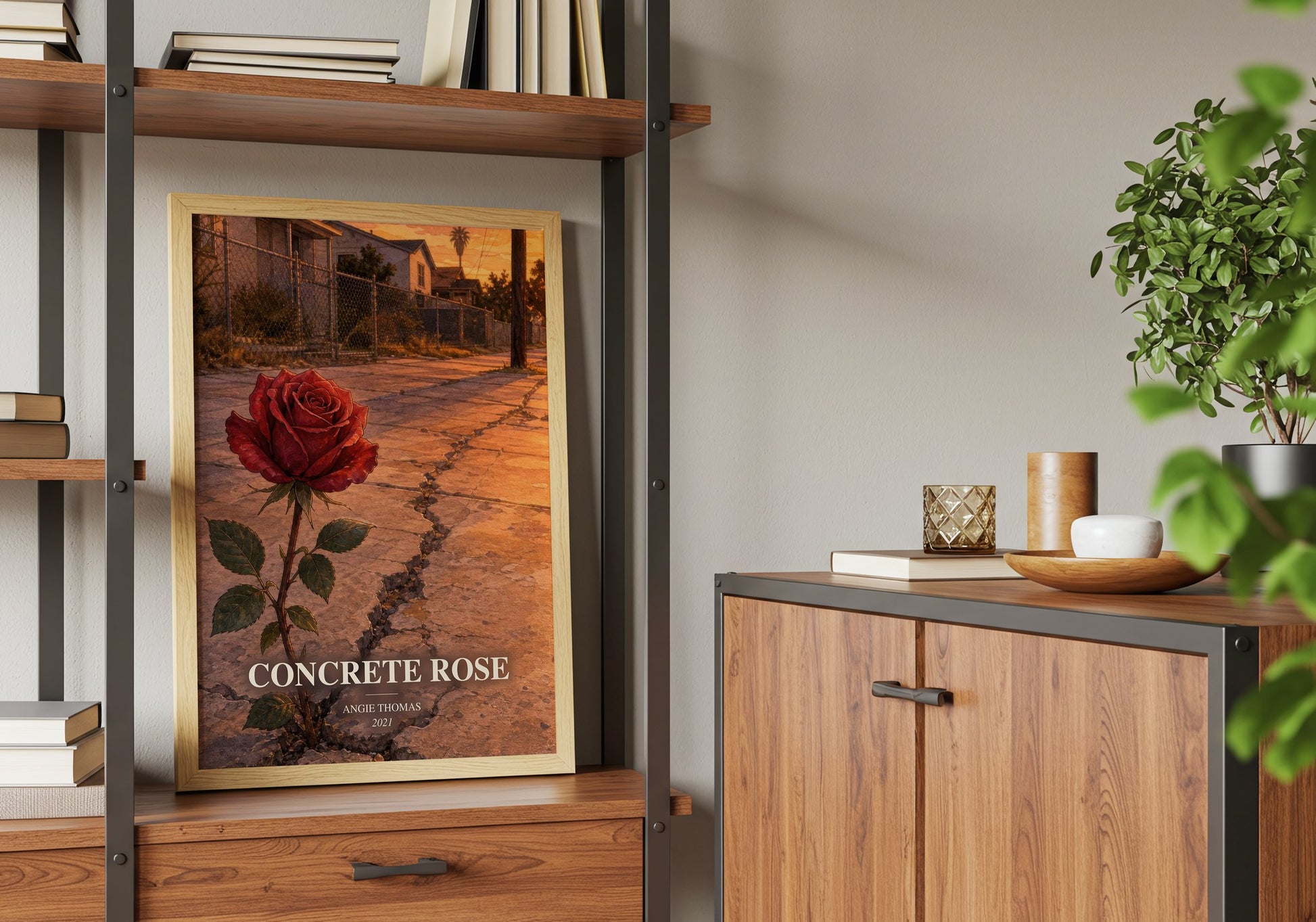 Concrete Rose book watercolour illustration paper finish options – matte satin gloss