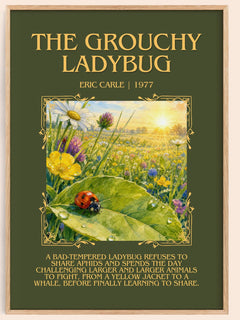 The Grouchy Ladybug Minimalist Book Poster by Eric Carle – image 1