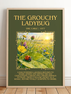 The Grouchy Ladybug Minimalist Book Poster by Eric Carle – image 2