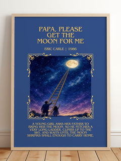 Papa, Please Get The Moon For Me Minimalist Book Poster by Eric Carle – image 2