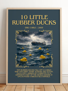 10 Little Rubber Ducks Minimalist Book Poster by Eric Carle – image 2