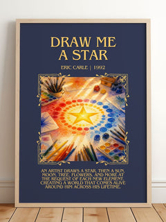 Draw Me A Star Minimalist Book Poster by Eric Carle – image 2