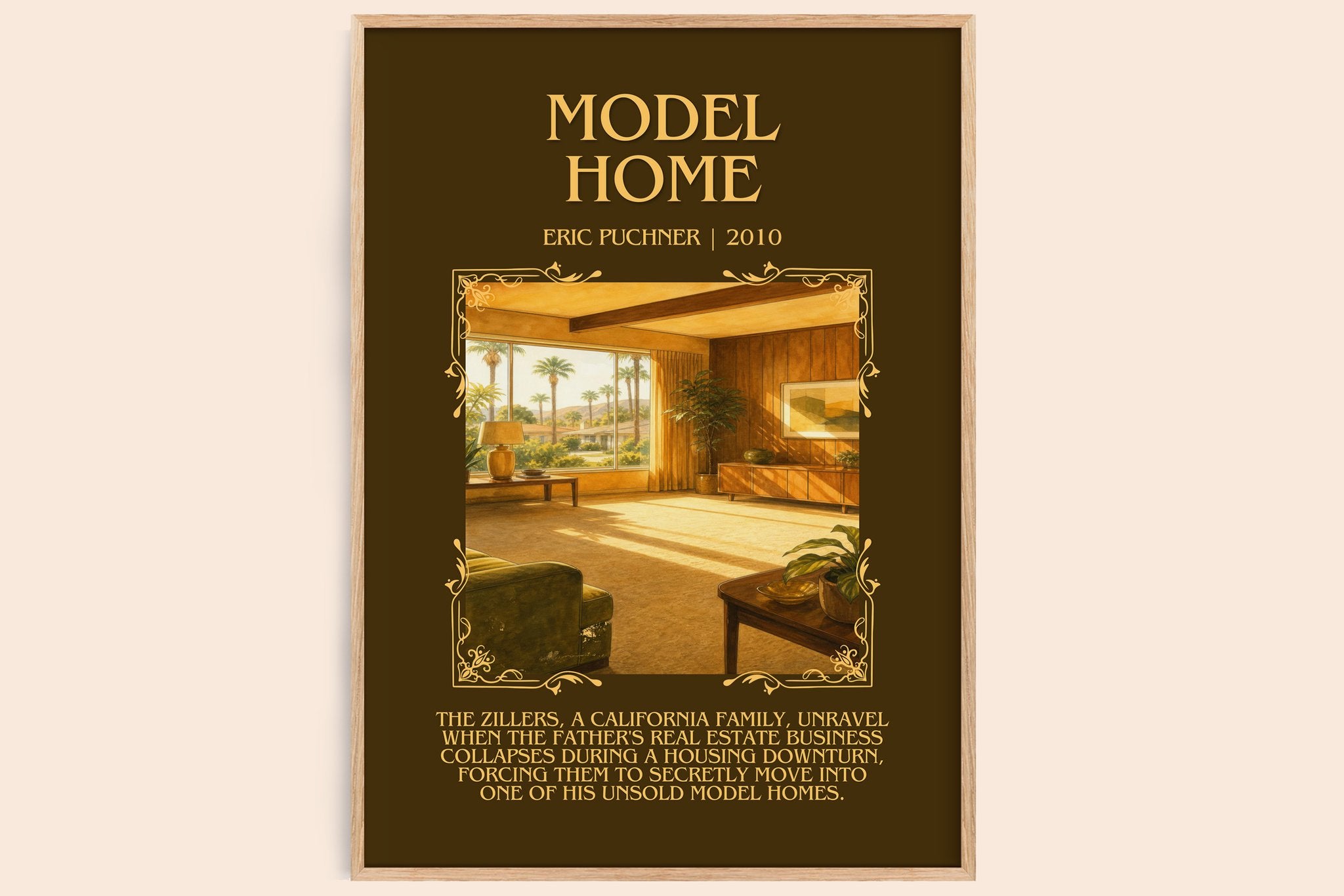Model Home Minimalist Book Poster by Eric Puchner