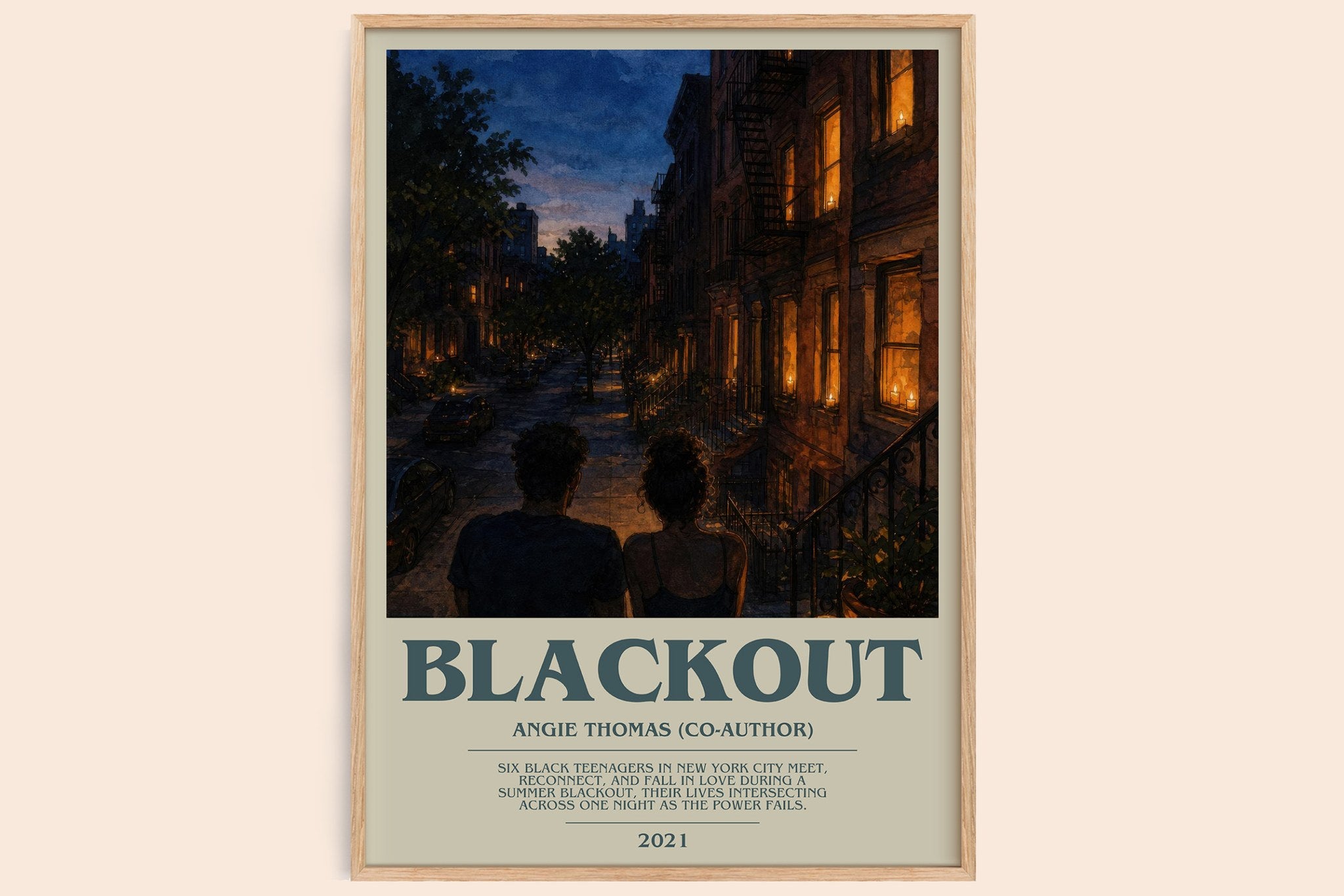 Blackout Bookish Wall Art by Angie Thomas (Co-Author)