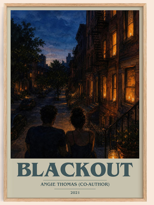Blackout Book Cover Poster by Angie Thomas (Co-Author)