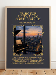Music For A City, Music For The World Minimalist Book Poster – E. – image 2
