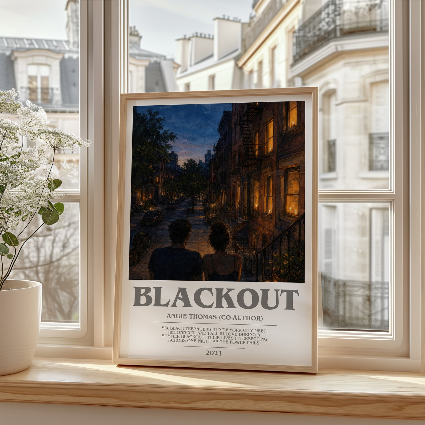 Blackout bookish poster colour and style options – Angie Thomas (Co-Author) book art