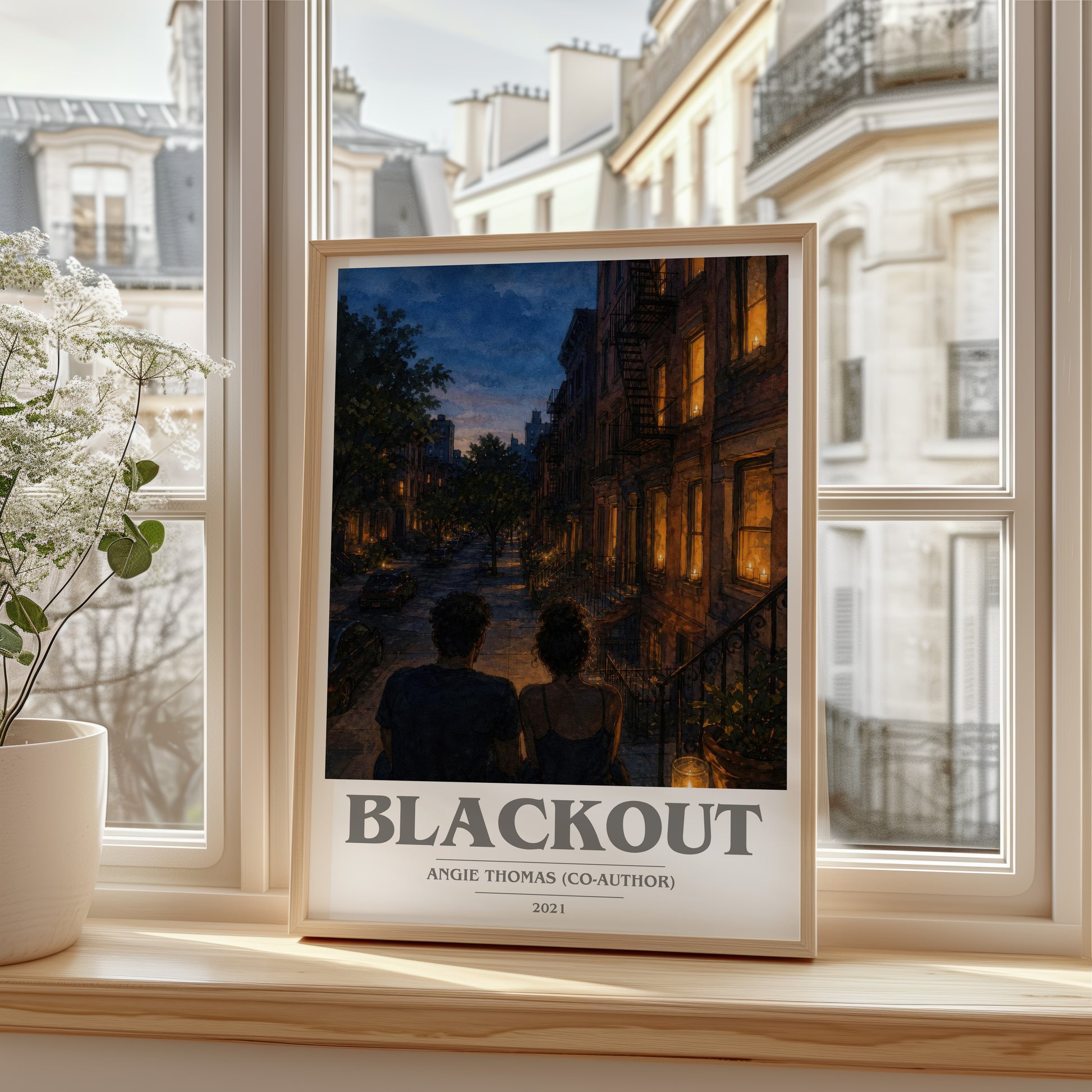 Blackout book cover poster colour and style options – Angie Thomas (Co-Author) book art
