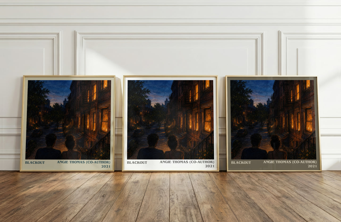 Blackout literary art print colour and style options – Angie Thomas (Co-Author) book art