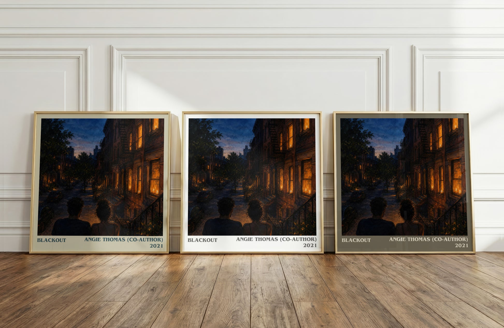Blackout literary art print colour and style options – Angie Thomas (Co-Author) book art
