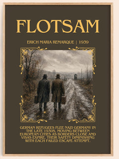 Flotsam Minimalist Book Poster by Erich Maria Remarque – image 1