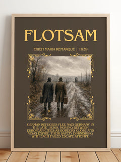 Flotsam Minimalist Book Poster by Erich Maria Remarque – image 2