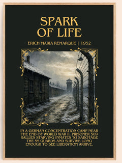 Spark Of Life Minimalist Book Poster by Erich Maria Remarque – image 1