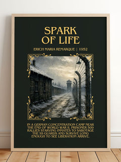 Spark Of Life Minimalist Book Poster by Erich Maria Remarque – image 2