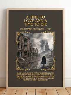 Time To Love And A Time To Die Minimalist Book Poster by E. Remarque – image 2