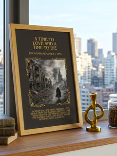 Time To Love And A Time To Die Minimalist Book Poster by E. Remarque – image 3