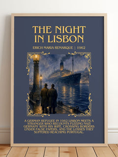 The Night In Lisbon Minimalist Book Poster by Erich Maria Remarque – image 2