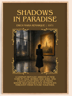 Shadows In Paradise Minimalist Book Poster by Erich Maria Remarque – image 1