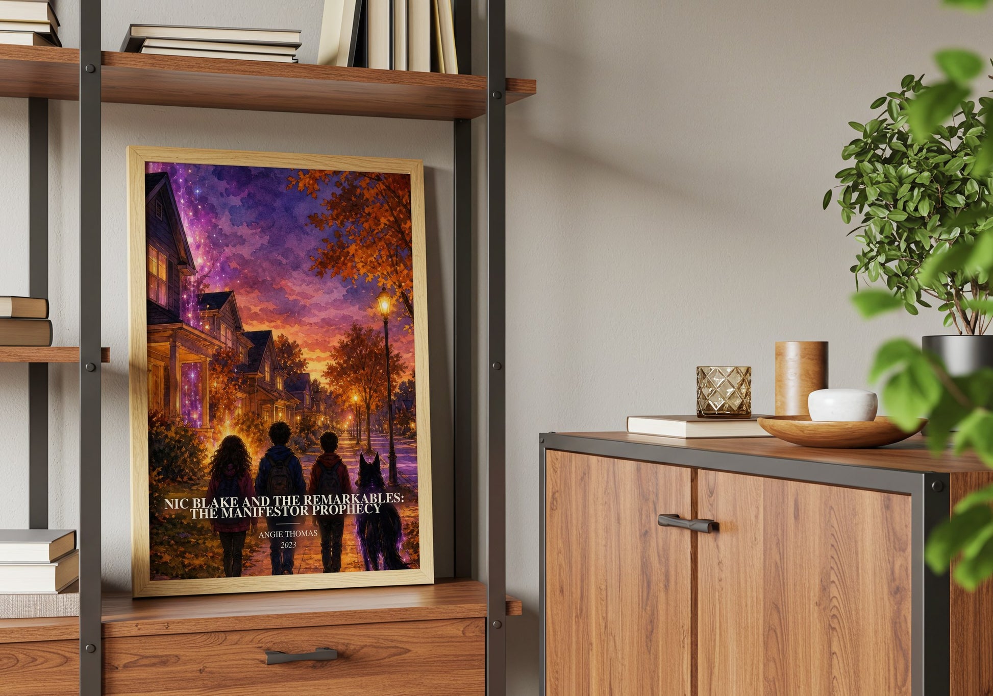 Nic Blake And The Remarkables: The Manifestor Prophecy book watercolour illustration paper finish options – matte satin gloss