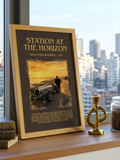 Station At The Horizon Minimalist Book Poster by Erich Maria Remarque – image 3