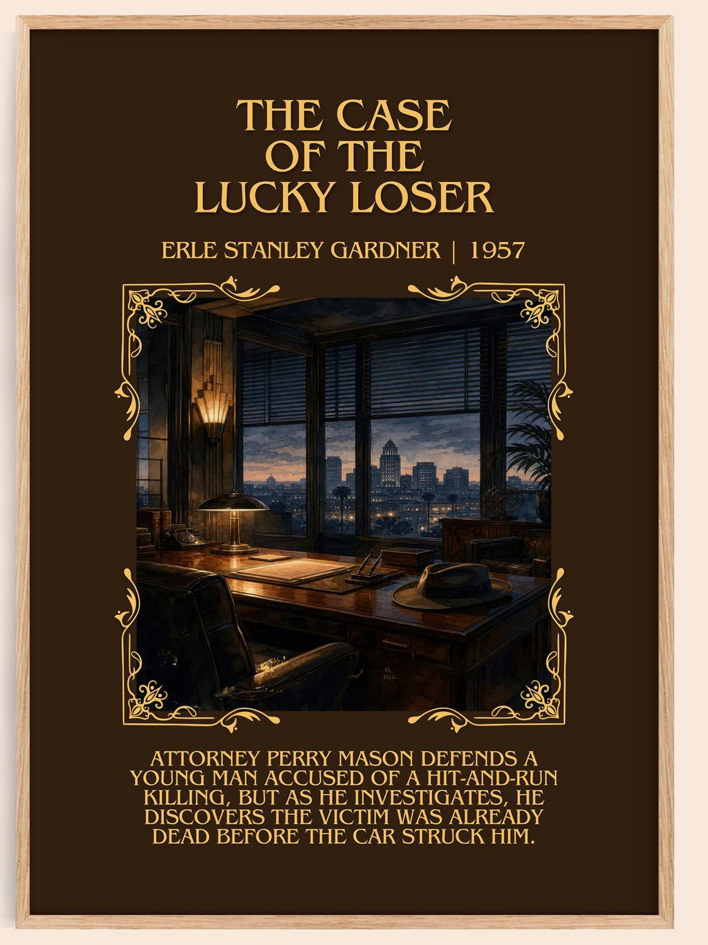 Case Of The Lucky Loser Minimalist Book Poster by Erle Stanley Gardner – book poster