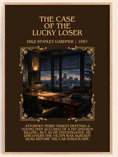 Case Of The Lucky Loser Minimalist Book Poster by Erle Stanley Gardner – image 1