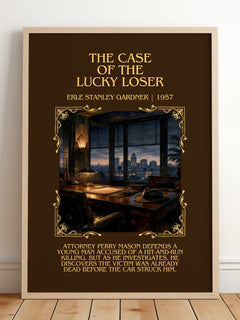 Case Of The Lucky Loser Minimalist Book Poster by Erle Stanley Gardner – image 2